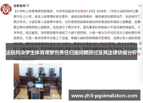 法院判决学生体育课受伤责任归属问题探讨及其法律依据分析