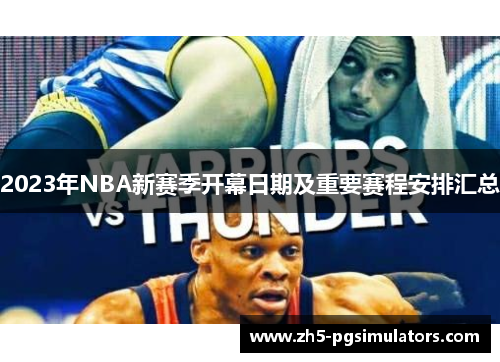 2023年NBA新赛季开幕日期及重要赛程安排汇总